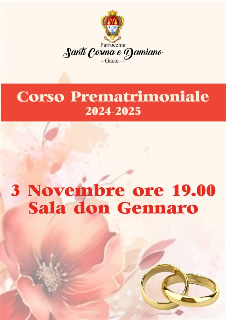 Inizio corso prematrimoniale 2024-2025